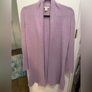 White + Warren Lavender Cashmere Sweater